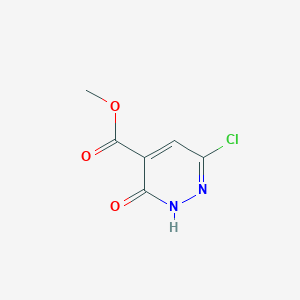 Methyl 6-chloro-3-oxo-2,3-dihydropyridazine-4-carboxylate chemical structure (CAS 89581-64-6)