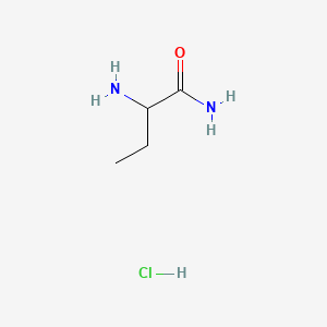 2-Aminobutanamide hydrochloride chemical structure (CAS 89603-48-5)
