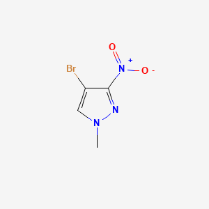 4-Bromo-1-methyl-3-nitro-1H-pyrazole chemical structure (CAS 89607-12-5)