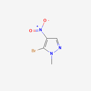 5-Bromo-1-methyl-4-nitro-1H-pyrazole chemical structure (CAS 89607-13-6)