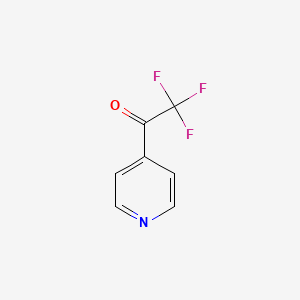 2,2,2-Ttrifluoro-1-(pyridin-4-yl)ethanone chemical structure (CAS 896137-18-1)