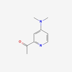 1-(4-(Dimethylamino)pyridin-2-yl)ethanone chemical structure (CAS 896139-39-2)