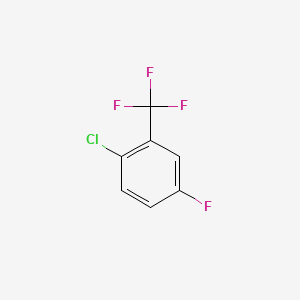 2-Chloro-5-fluorobenzotrifluoride chemical structure (CAS 89634-75-3)