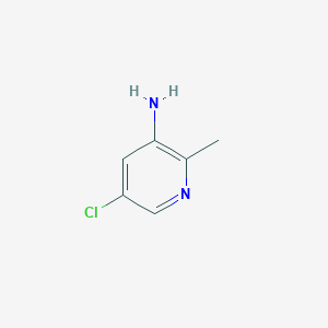 5-Chloro-2-methylpyridin-3-amine chemical structure (CAS 89639-36-1)