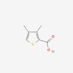 3,4-Dimethylthiophene-2-carboxylic acid chemical structure (CAS 89639-74-7)