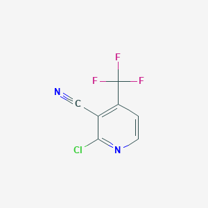 2-Chloro-4-(trifluoromethyl)nicotinonitrile chemical structure (CAS 896447-72-6)