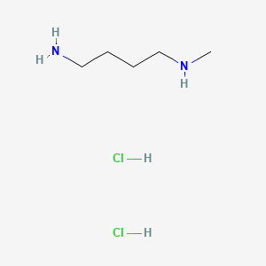 N1-Methylbutane-1,4-diamine dihydrochloride chemical structure (CAS 89690-09-5)