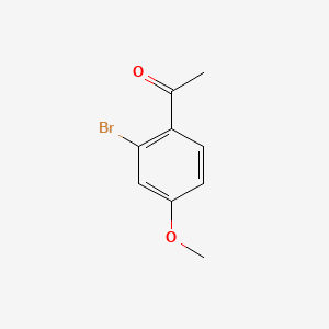 2'-Bromo-4'-methoxyacetophenone chemical structure (CAS 89691-67-8)