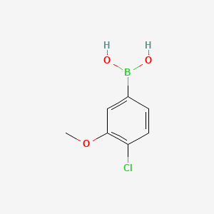 (4-Chloro-3-methoxyphenyl)boronic acid chemical structure (CAS 89694-47-3)