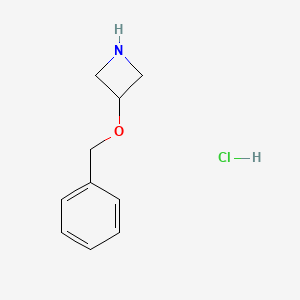 3-(Benzyloxy)azetidine hydrochloride chemical structure (CAS 897019-59-9)