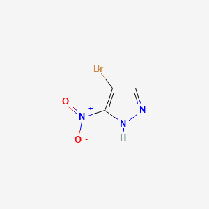 4-Bromo-3-nitro-1H-pyrazole chemical structure (CAS 89717-64-6)