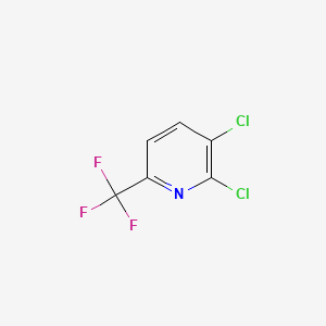 2,3-Dichloro-6-(trifluoromethyl)pyridine chemical structure (CAS 89719-90-4)