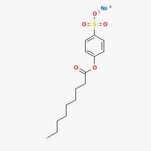 Sodium 4-(nonanoyloxy)benzenesulfonate chemical structure (CAS 89740-11-4)