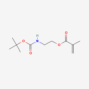 2-((tert-Butoxycarbonyl)amino)ethyl methacrylate chemical structure (CAS 89743-52-2)