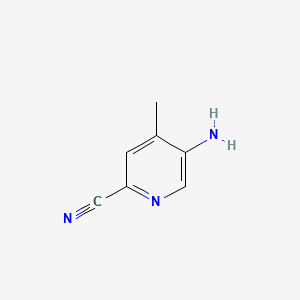 5-Amino-4-methylpicolinonitrile chemical structure (CAS 897733-08-3)