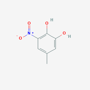 5-Methyl-3-nitrobenzene-1,2-diol chemical structure (CAS 89791-96-8)