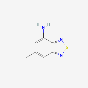 6-Methylbenzo[c][1,2,5]thiadiazol-4-amine chemical structure (CAS 89792-42-7)