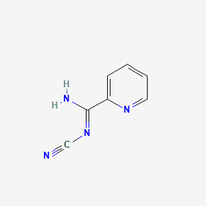 N-Cyanopicolinimidamide chemical structure (CAS 89795-81-3)