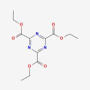 Triethyl 1,3,5-triazine-2,4,6-tricarboxylate chemical structure (CAS 898-22-6)