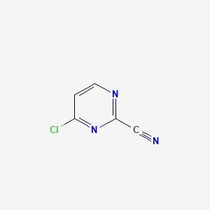 4-Chloropyrimidine-2-carbonitrile chemical structure (CAS 898044-48-9)