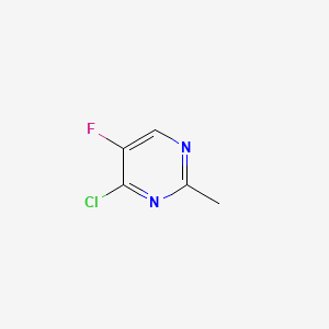 4-Chloro-5-fluoro-2-methylpyrimidine chemical structure (CAS 898044-50-3)