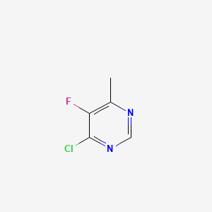 4-Chloro-5-fluoro-6-methylpyrimidine chemical structure (CAS 898044-55-8)