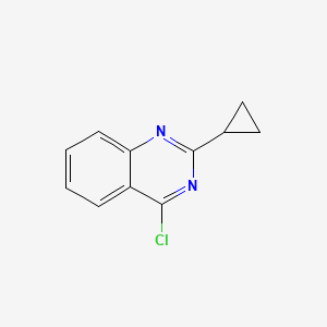 4-Chloro-2-cyclopropylquinazoline chemical structure (CAS 898044-61-6)