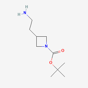 1-Boc-(3-Aminoethyl)azetidine chemical structure (CAS 898271-20-0)