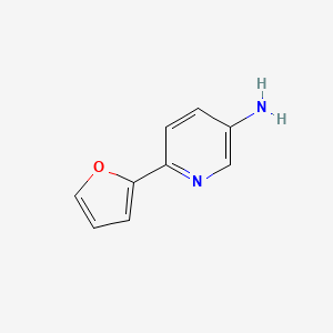 6-(Furan-2-yl)pyridin-3-amine chemical structure (CAS 898289-46-8)