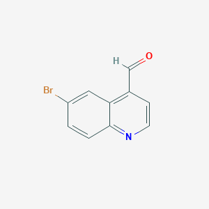 6-Bromoquinoline-4-carbaldehyde chemical structure (CAS 898391-75-8)