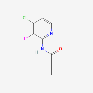 N-(4-Chloro-3-iodopyridin-2-yl)pivalamide chemical structure (CAS 898561-61-0)
