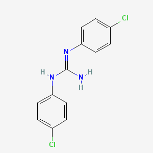 1,3-Bis(4-chlorophenyl)guanidine chemical structure (CAS 89869-39-6)