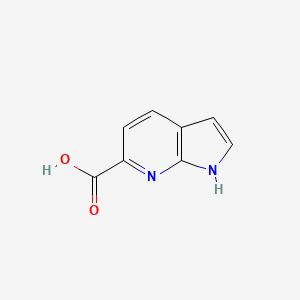 1H-Pyrrolo[2,3-b]pyridine-6-carboxylic acid chemical structure (CAS 898746-35-5)