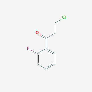 3-Chloro-1-(2-fluorophenyl)-1-propanone chemical structure (CAS 898767-04-9)