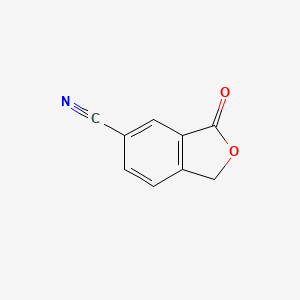 3-Oxo-1,3-dihydroisobenzofuran-5-carbonitrile chemical structure (CAS 89877-62-3)