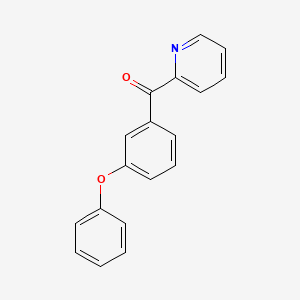 2-(3-Phenoxybenzoyl)pyridine chemical structure (CAS 898779-86-7)