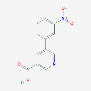 5-(3-Nitrophenyl)nicotinic acid chemical structure (CAS 898907-67-0)
