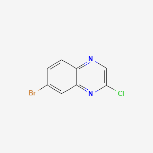 7-Bromo-2-chloroquinoxaline chemical structure (CAS 89891-65-6)