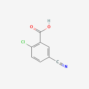 2-Chloro-5-cyanobenzoic acid chemical structure (CAS 89891-83-8)