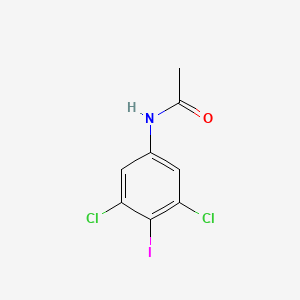 N-(3,5-Dichloro-4-iodophenyl)acetamide chemical structure (CAS 89894-32-6)