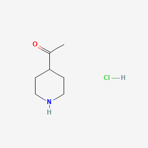 1-(Piperidin-4-yl)ethanone hydrochloride chemical structure (CAS 89895-06-7)