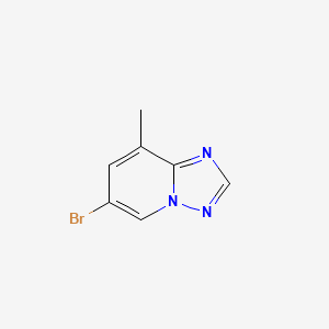 6-Bromo-8-methyl-[1,2,4]triazolo[1,5-a]pyridine chemical structure (CAS 899429-04-0)