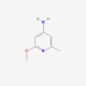 2-Methoxy-6-methylpyridin-4-amine chemical structure (CAS 89943-09-9)