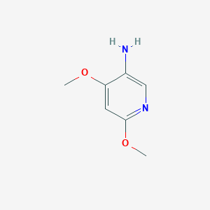 4,6-Dimethoxypyridin-3-amine chemical structure (CAS 89943-34-0)