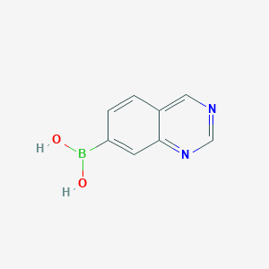 Quinazolin-7-ylboronic acid chemical structure (CAS 899438-46-1)