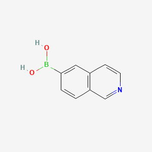 Isoquinolin-6-ylboronic acid chemical structure (CAS 899438-92-7)
