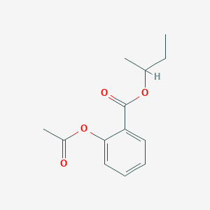 sec-Butyl 2-acetoxybenzoate chemical structure (CAS 899442-48-9)