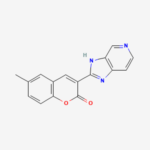 3-(3H-Imidazo[4,5-c]pyridin-2-yl)-6-methyl-2H-chromen-2-one chemical structure (CAS 899548-78-8)