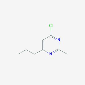 4-Chloro-2-methyl-6-propylpyrimidine chemical structure (CAS 89967-20-4)