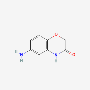 6-Amino-2H-1,4-benzoxazin-3(4H)-one chemical structure (CAS 89976-75-0)